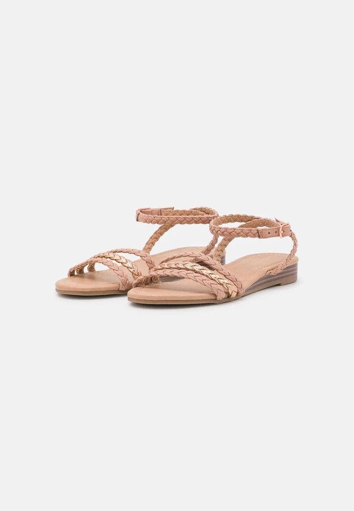 Sandale ANNA FIELD Anna Field Sandals Rose Doré Femme | XIL-7117516